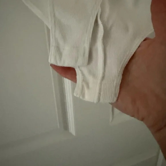 Reformation White Sleeveless Bodysuit Leni Knit - Picture 4 of 4